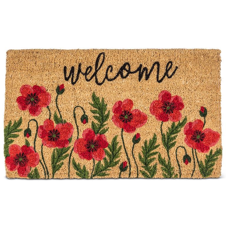 Bright Floral hello Doormat