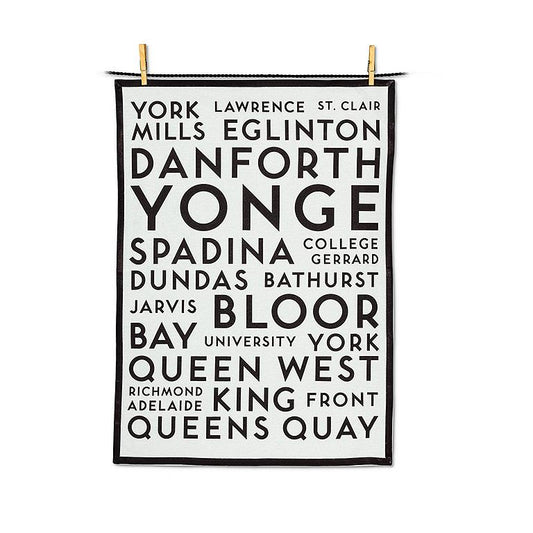Toronto Street Names Kitchen Towel