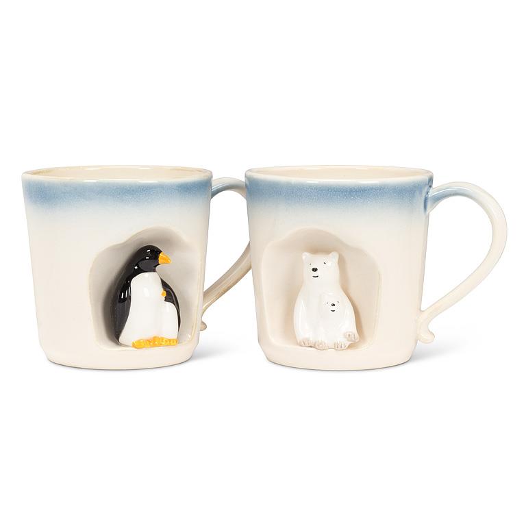 Ombre Taper Mug with Penguins