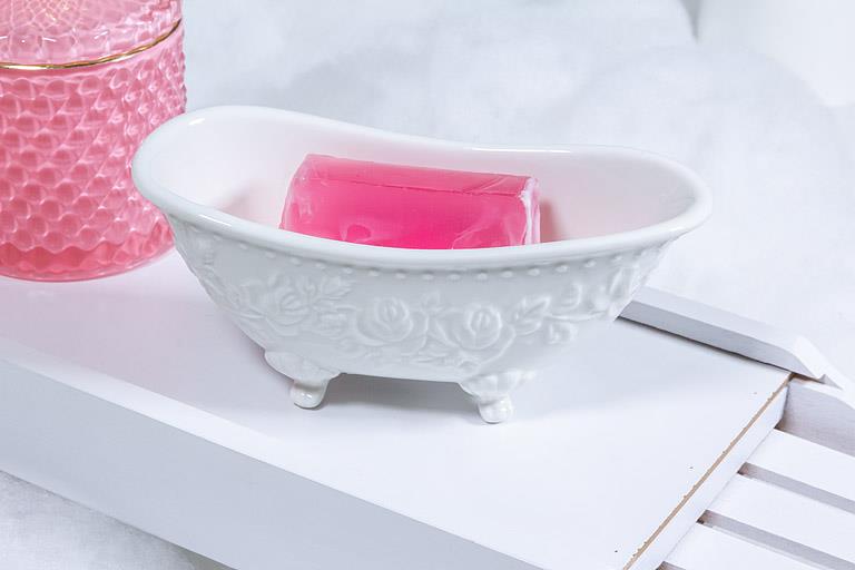Embossed Bathtub Soap Dish