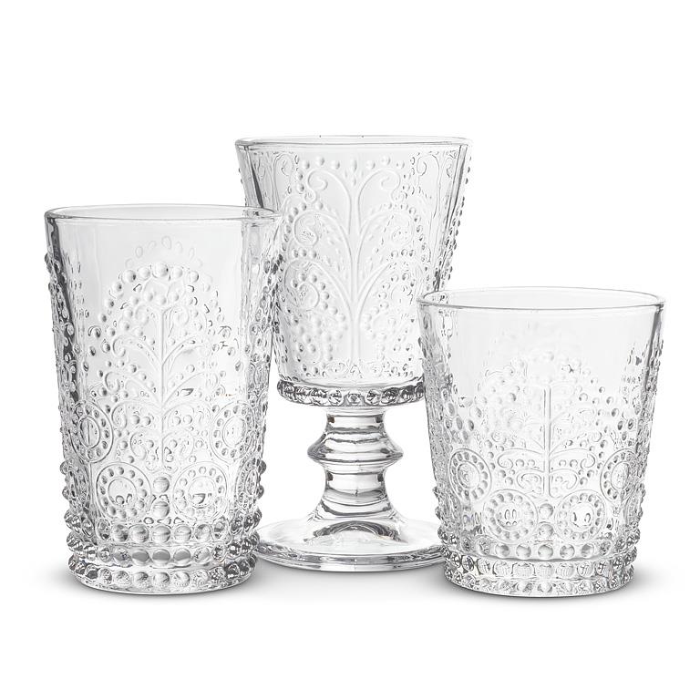 Charlotte Lacework Pattern Wine Glass