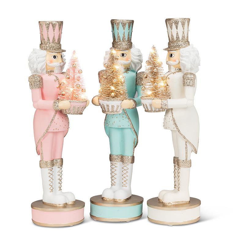 Nutcracker with LED Tree (Blue)