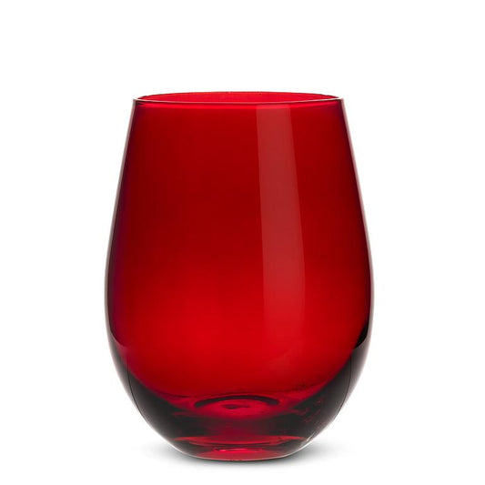 Red Stemless Wine Glass (Set of 4)