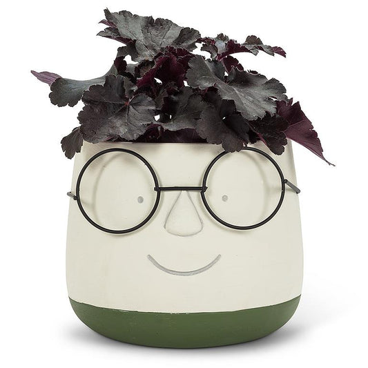Hi IQ - Large Face Planter with Glasses